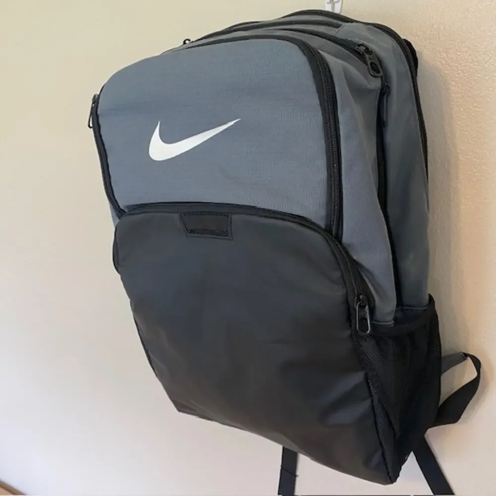 Nike Gray and Black Brasilia Training Backpack